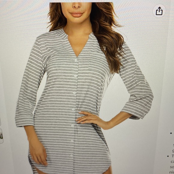 🆕Ekouaer Women’s Nightshirt - Picture 9 of 10